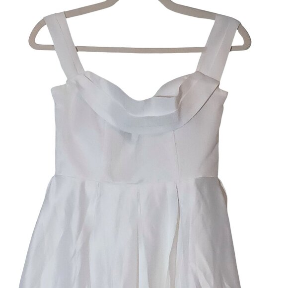 NEW Lulus Extraordinary Vow White Off-the-Shoulder Maxi Dress w/ Pockets Size S - Picture 3 of 15